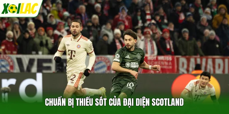 Chuẩn bị thiếu sót của đại diện Scotland