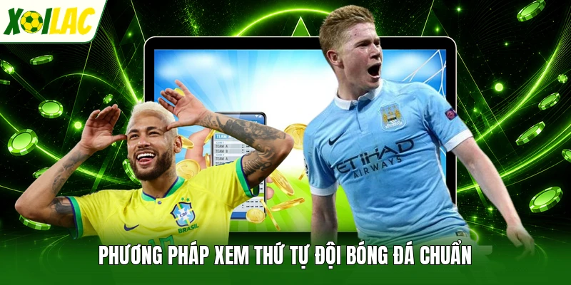 Phương pháp xem thứ tự đội bóng đá chuẩn