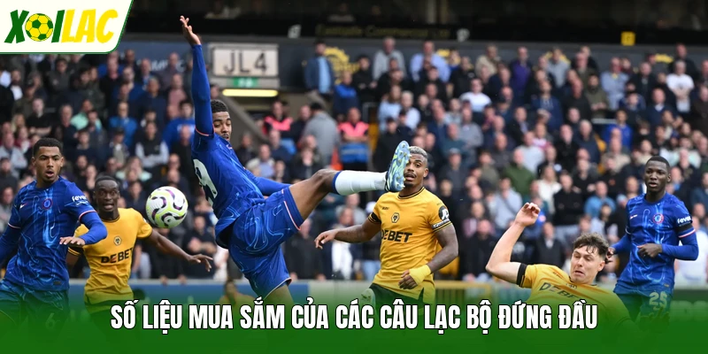 Số liệu mua sắm của các câu lạc bộ đứng đầu
